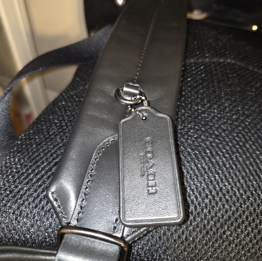 Coach West Backpack Signature Canvas Charcoal Black NWT 2736 Unisex Laptop Bag - Picture 12 of 16